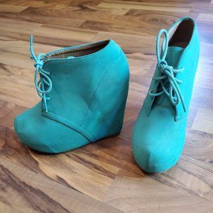 Wedge booties